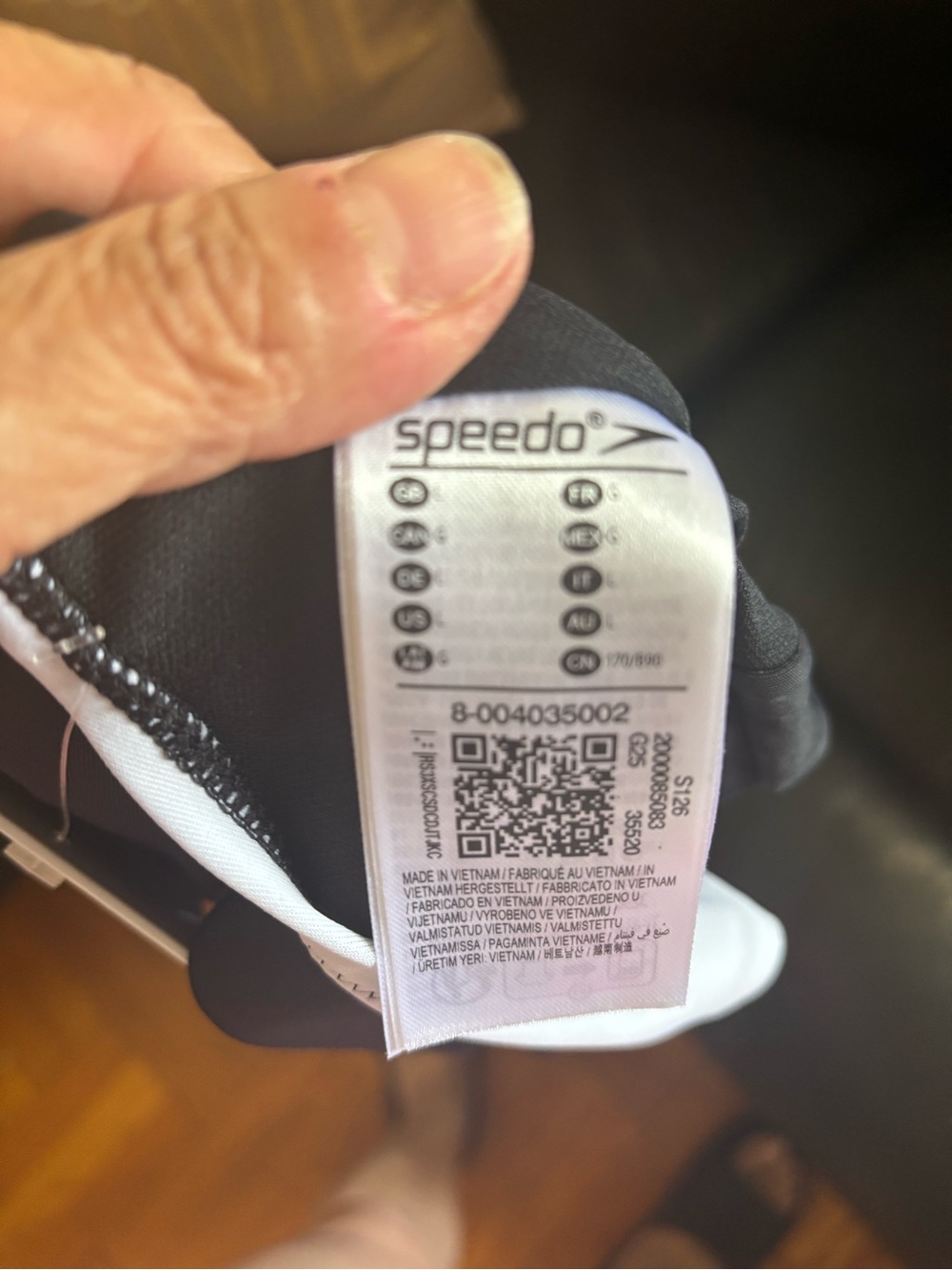 Speedo Kids Black and White Water Shoes